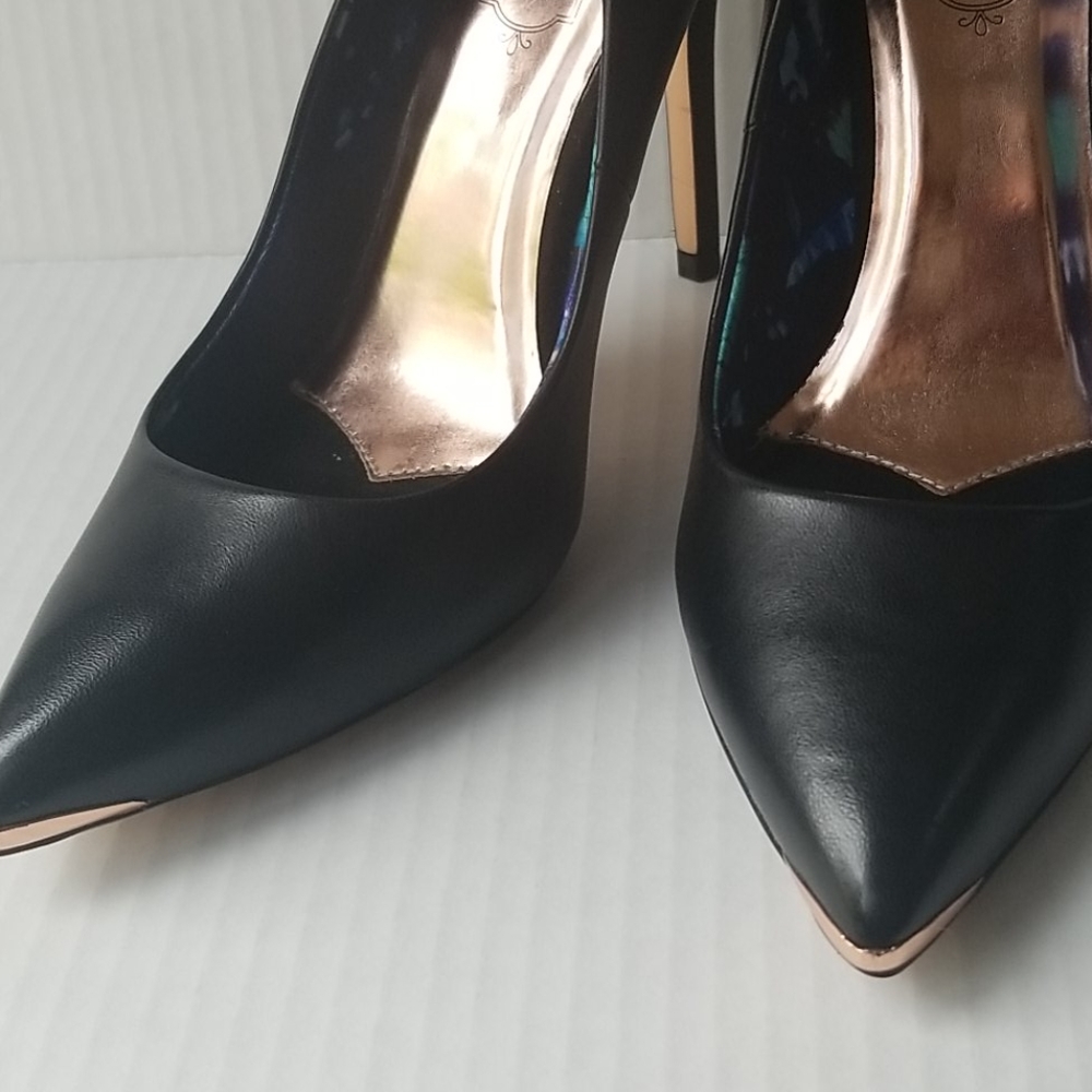 SIZE 6.5/36,5 " TED BAKER LONDON LEATHER KAWAA 4 PUMP HEELS - Picture 9 of 9